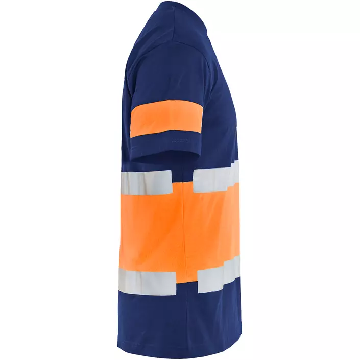 Blåkläder T-shirt, Marinblå/Varselorange, large image number 2