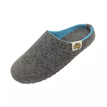 Gumbies Outback Slipper hjemmesko, Charcoal/Turquoise