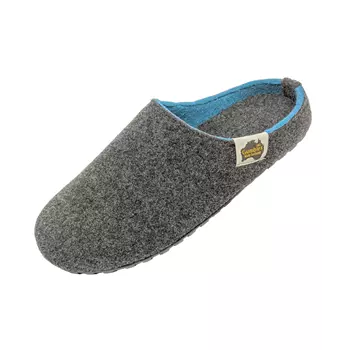 Gumbies Outback Slipper hjemmesko, Charcoal/Turquoise