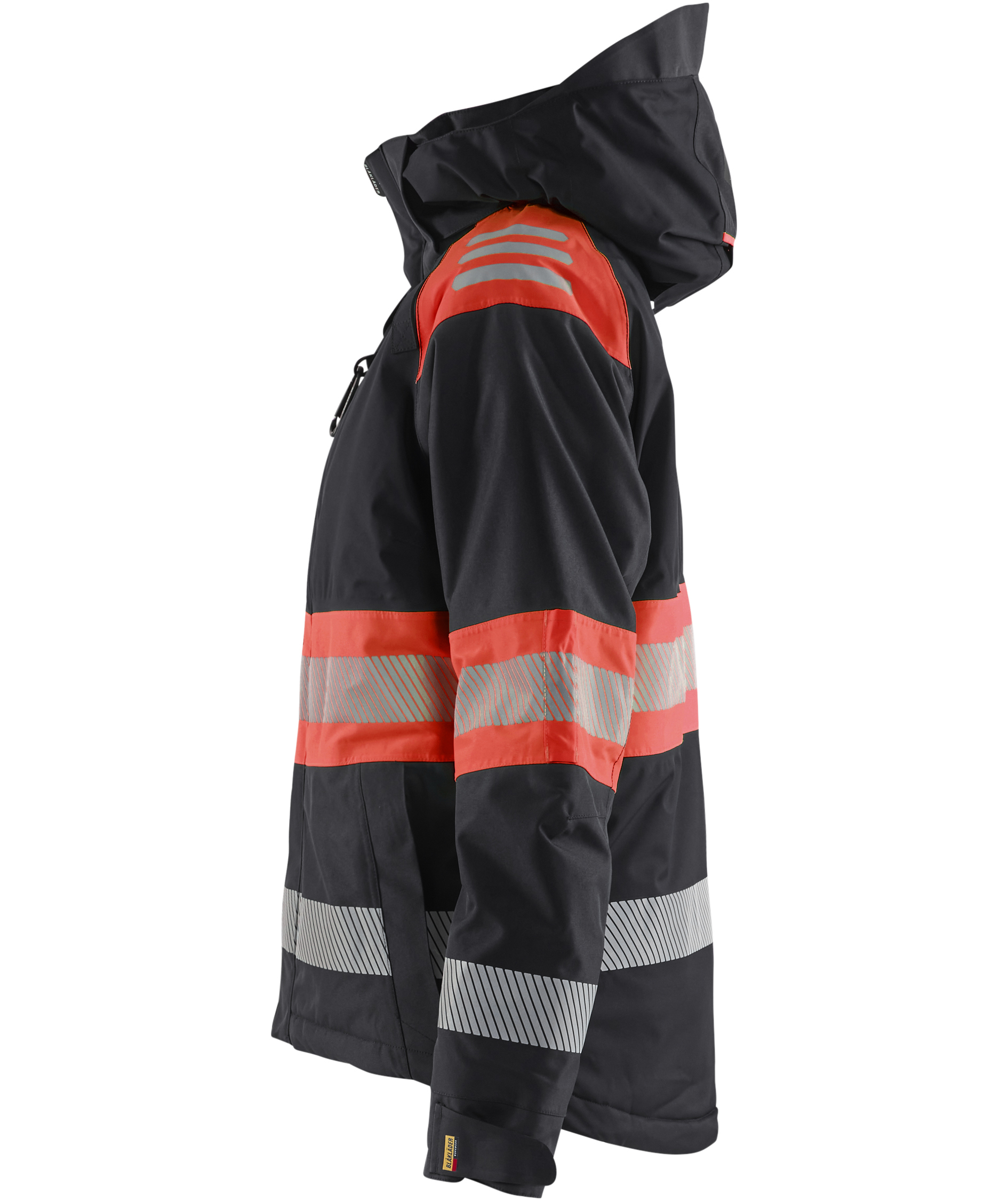 Bl&aring;kl&auml;der Damen Winterjacke, Schwarz/Hi-Vis Rot, large image number 4