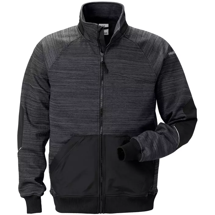 Fristads Gen Y sweat jacket 7052, Grey/Black, large image number 0