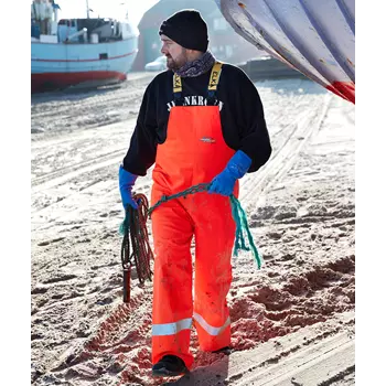 Elka Fishing Extreme PVC Heavy Regenlatzhose, Hi-vis Orange