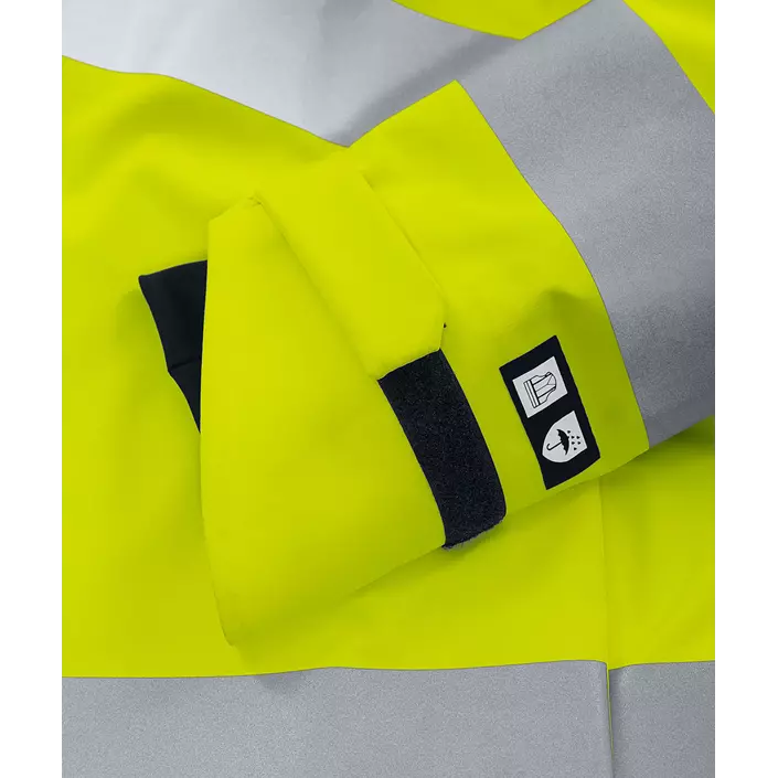 Fristads shell jacket 4680 GLPS, Hi-Vis Yellow, large image number 9