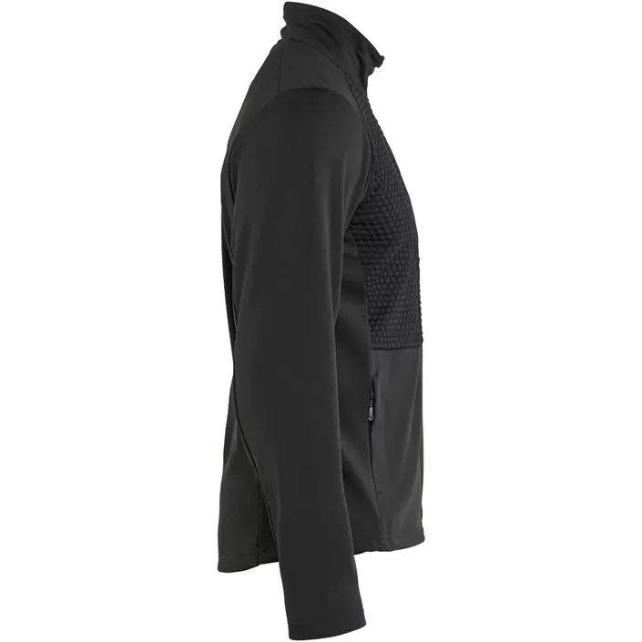 Blåkläder fleece cardigan, Svart, large image number 2