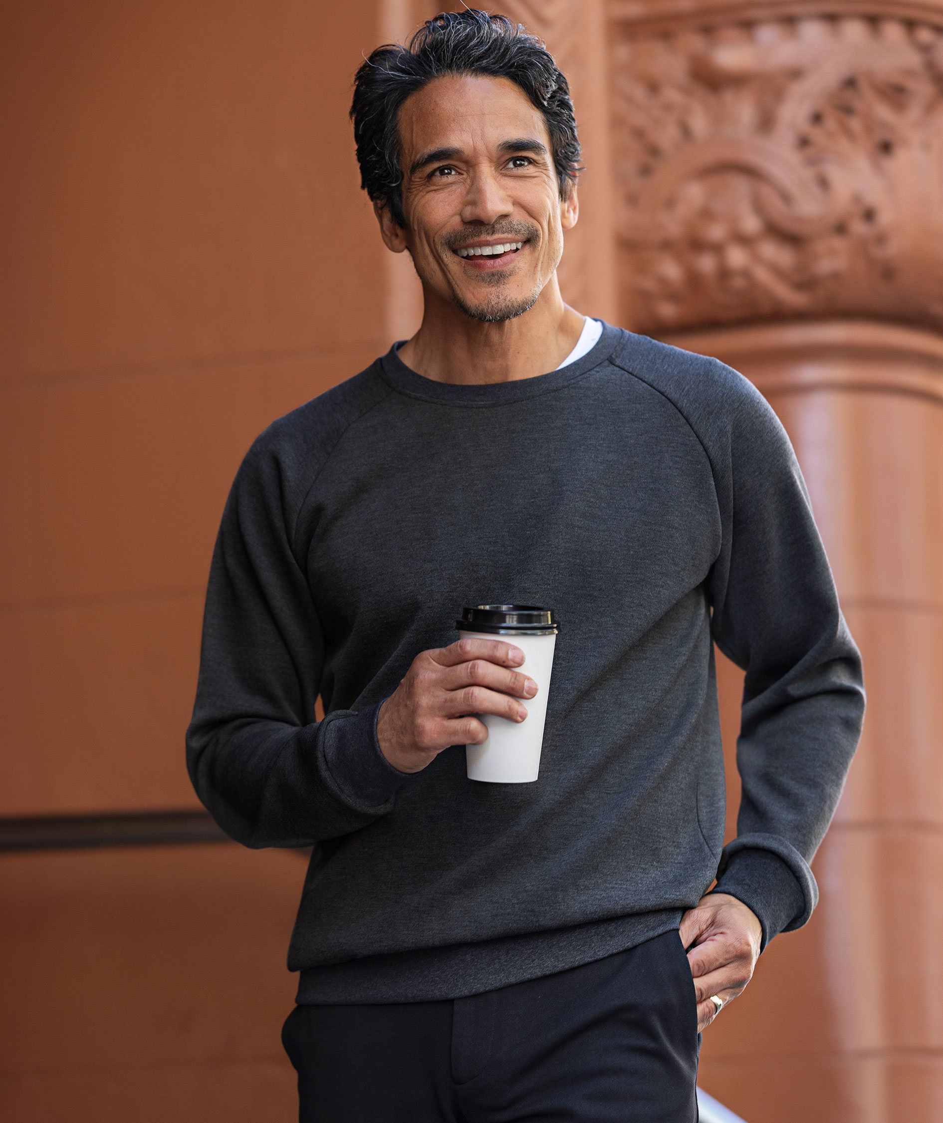 Cutter & Buck Pemberton sweatshirt, Anthracite melange