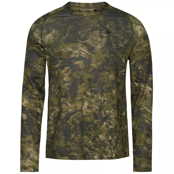 Seeland Active Camo langermet T-skjorte, InVis Green, large image number 0
