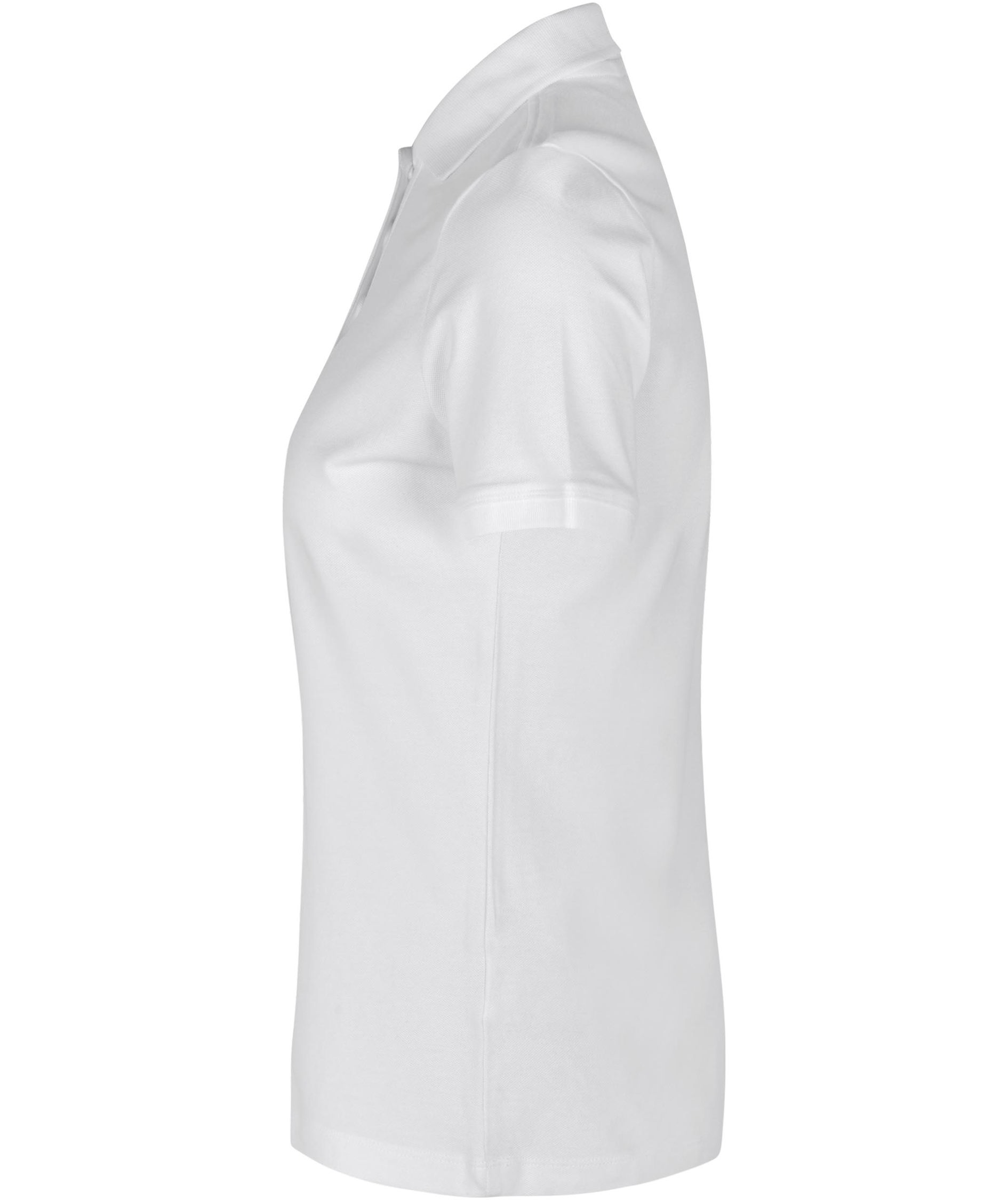 ID organic women's polo shirt, White, large image number 2