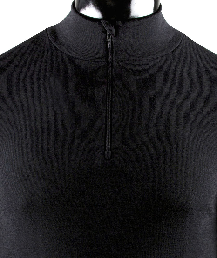 Klazig baselayer sweater with merino wool, Black