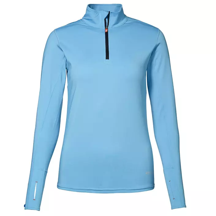 GEYSER Warm trainer long-sleeved women's running T-shirt, Aqua Blue, large image number 0