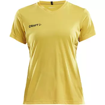 Craft Squad Jersey Solid Damen T-Shirt, Gelb