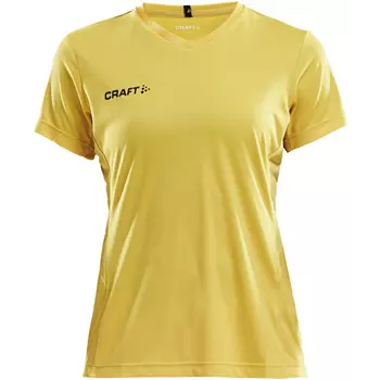 Craft Squad Jersey Solid dame T-skjorte, Gul
