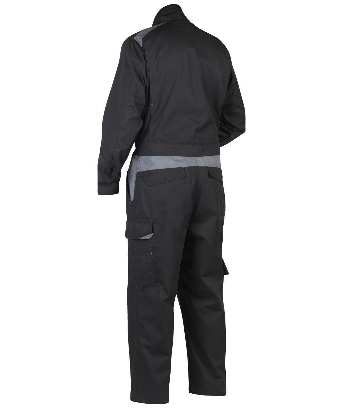 Bl&aring;kl&auml;der industrioverall, Svart/Gr&aring;