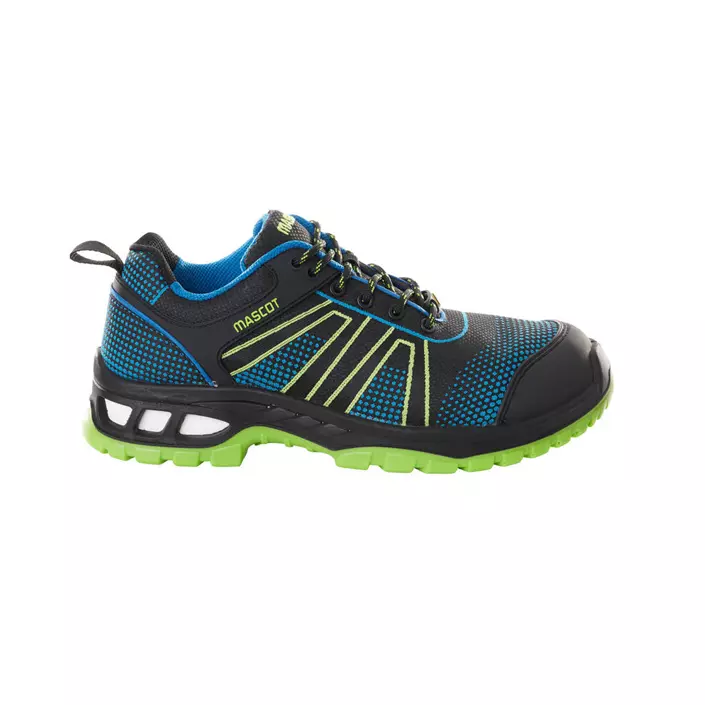 Mascot Energy safety shoes S1P, Black/cobalt blue/lime green, large image number 1