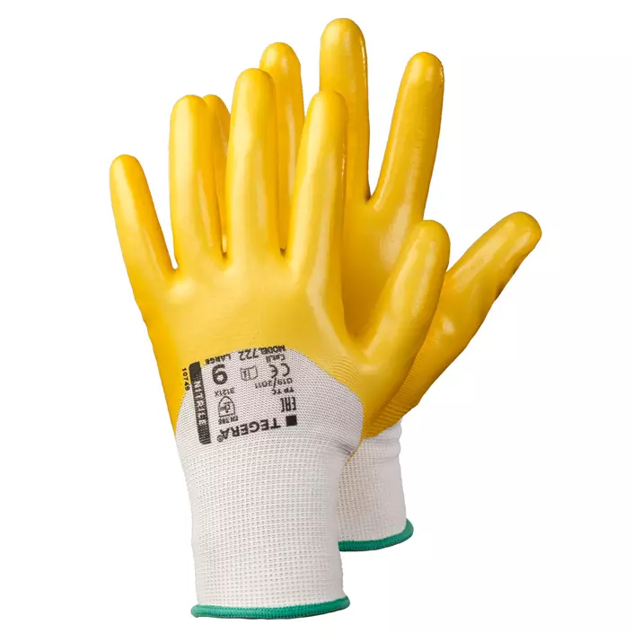 Tegera 722 work gloves, Yellow/white, large image number 0