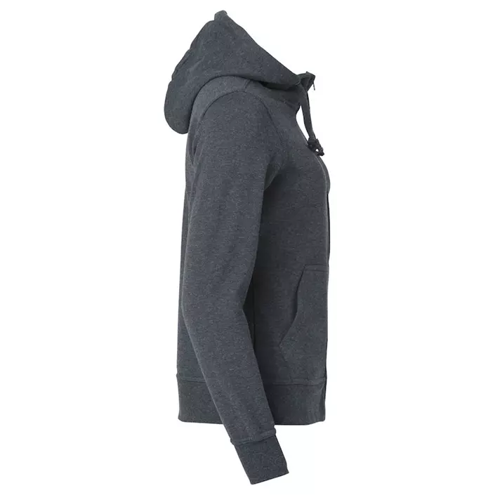 Clique Basic Hoody Zip hoodie dam, Antracitmelerad, large image number 3