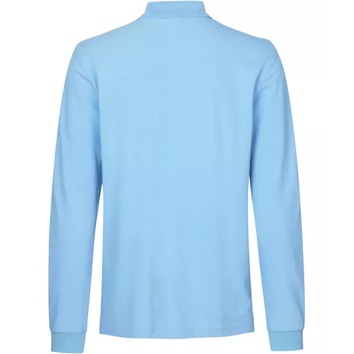 ID long-sleeved polo shirt with stretch, Light Blue, large image number 1