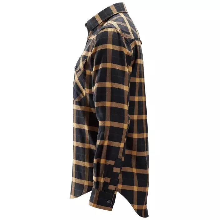 Snickers AllroundWork flannel lumberjack shirt 8516, Black/Brown, large image number 2