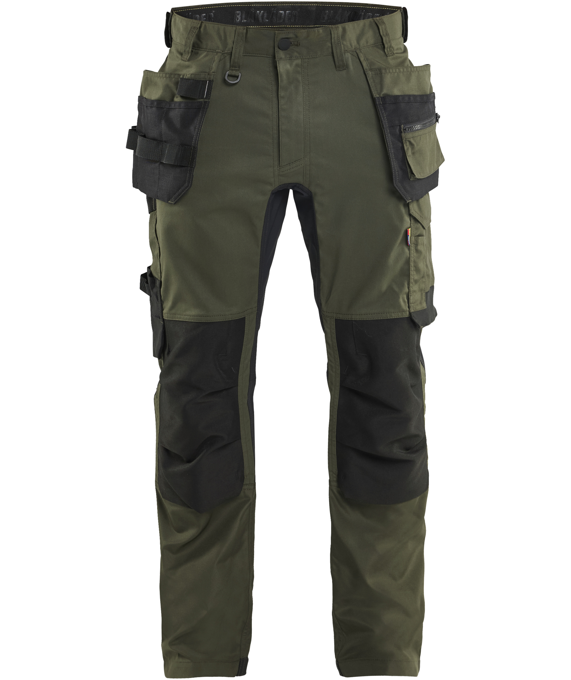 Bl&aring;kl&auml;der hantverksbyxa, Skog gr&ouml;n/svart, large image number 0