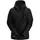 Snickers FlexiWork fleece hoodie 8047 dam, Black, Black, swatch