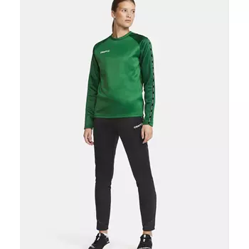 Craft Squad 2.0 women's training pullover, Team Green-Ivy