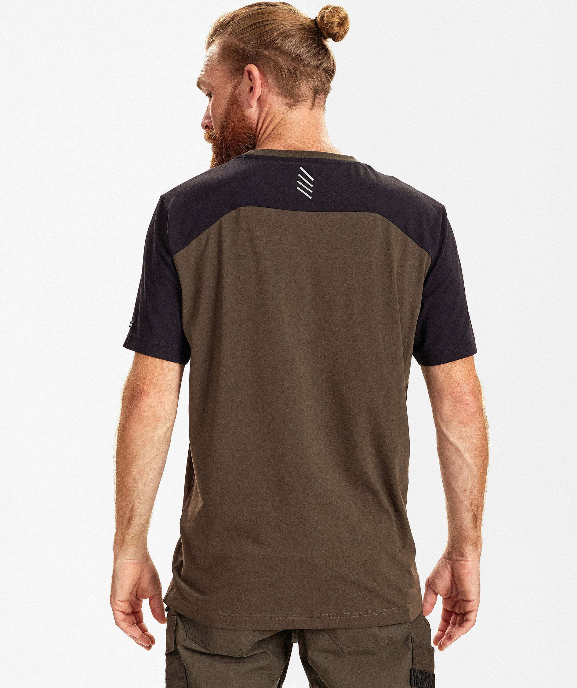 Engel Entire T-shirt, Forest Green/Black, large image number 4