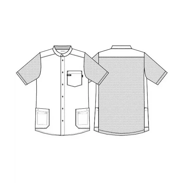 Kentaur kortärmad pique skjorta, Hallonröd Melange, large image number 2