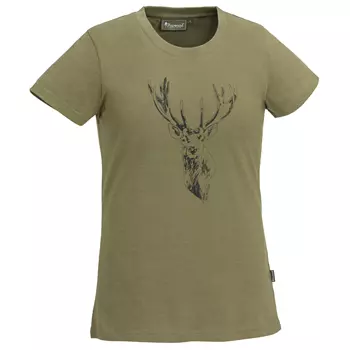 Pinewood Red Deer dam T-shirt, Hunting Olive