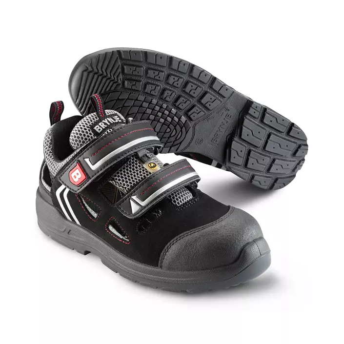 Brynje Atmosphere safety sandals S1P, Black, large image number 0