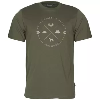 Pinewood Finnveden Trail T-skjorte, Olivengrønn