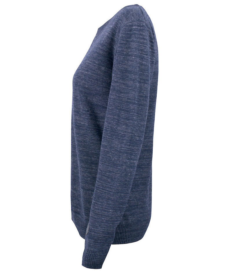 Cutter & Buck Eatonville women's knitted pullover, Navy melange, large image number 3