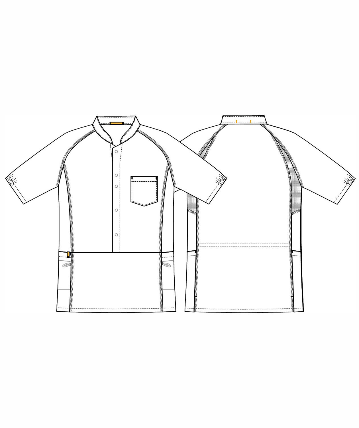 Kentaur Kasack, Limegr&uuml;n/Wei&szlig; gestreift, large image number 2