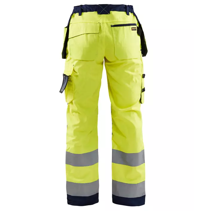 Blåkläder women's work trousers, Hi-vis yellow/Marine blue, large image number 1
