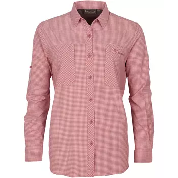 Pinewood NatureSafe dameskjorte, Brick Pink/Off White