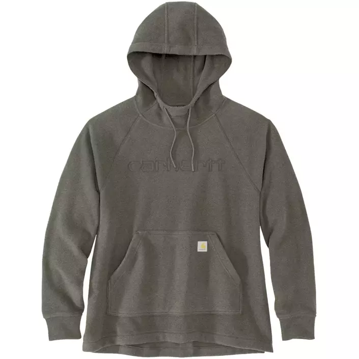 Carhartt dame fleece hettegenser, Dusty Olive Heather, large image number 0