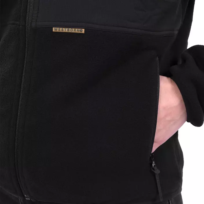 Westborn women's microfleece jacket, Black, large image number 8