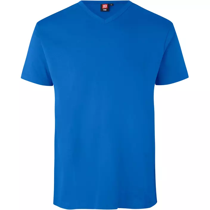 ID T-time T-shirt med v-hals, Azure, large image number 0