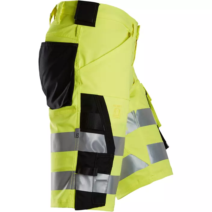 Snickers work shorts 6136, Hi-vis Yellow/Black, large image number 2