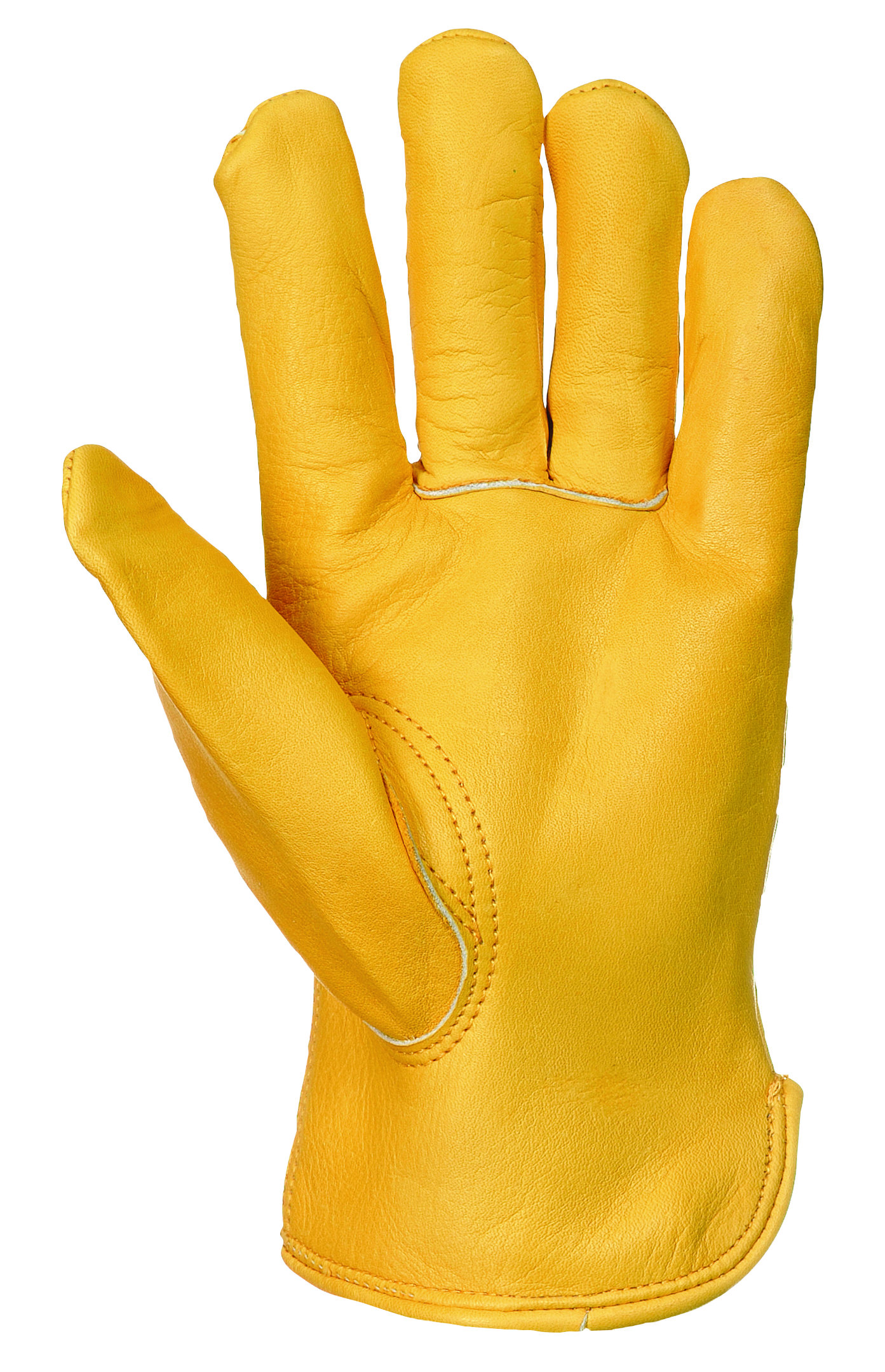 Portwest A271 lined driver work gloves, Yellow, large image number 2