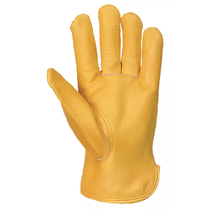 Portwest lined driver work gloves, Yellow, large image number 2