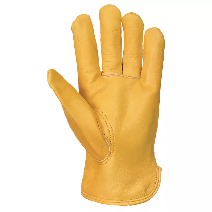 Portwest lined driver work gloves, Yellow, large image number 2