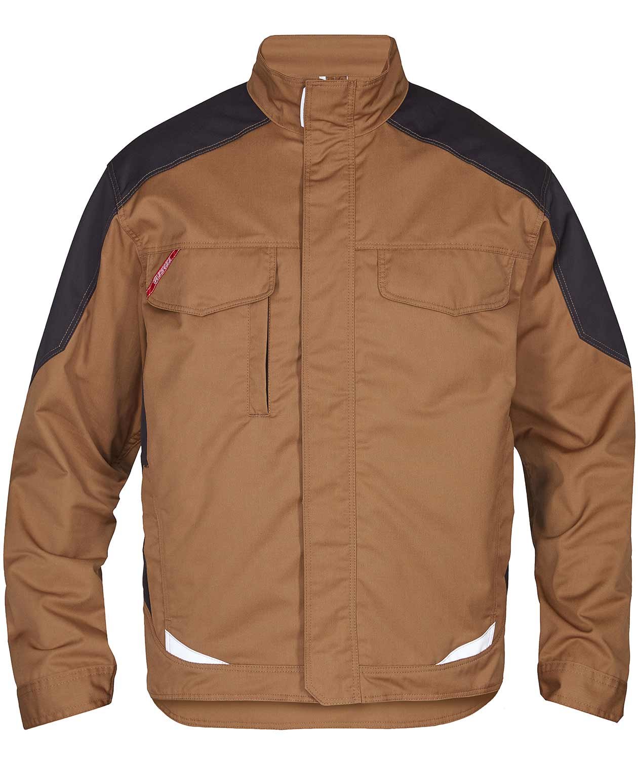 Engel Galaxy Light work jacket, Toffee Brown/Anthracite Grey