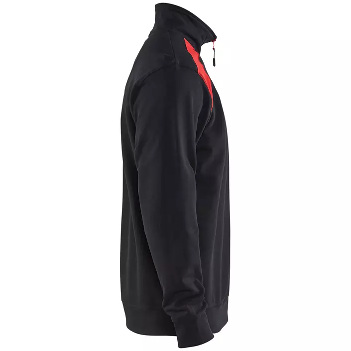 Blåkläder Unite Half-Zip sweatshirt, Black/Red, large image number 2