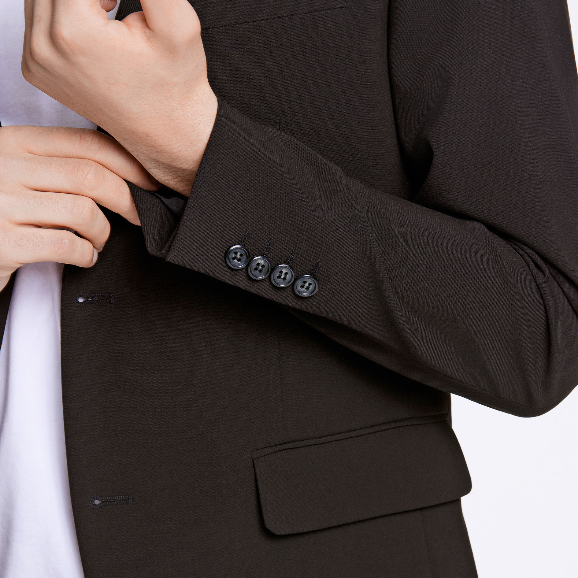 Lindbergh slim fit blazer, Black, large image number 4