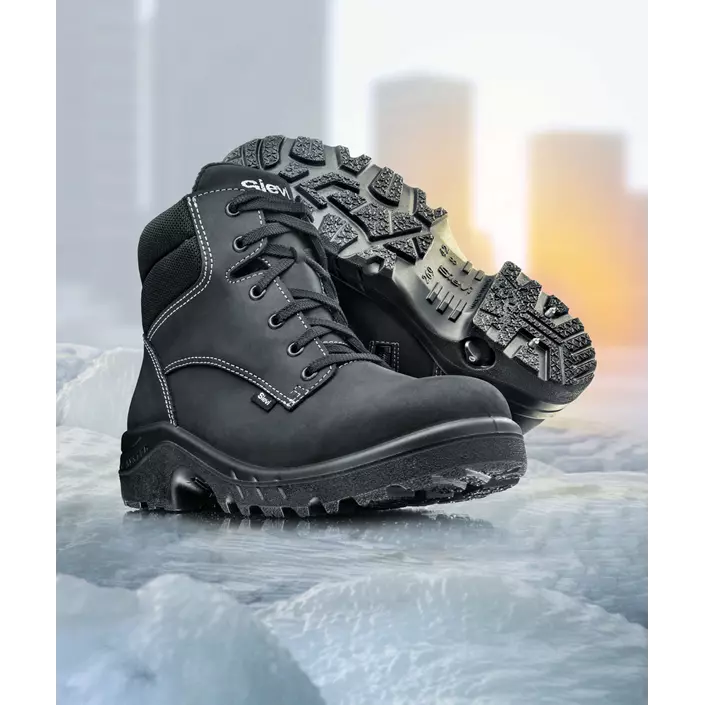 Sievi Spike Soft winter work boots OB, Black, large image number 1