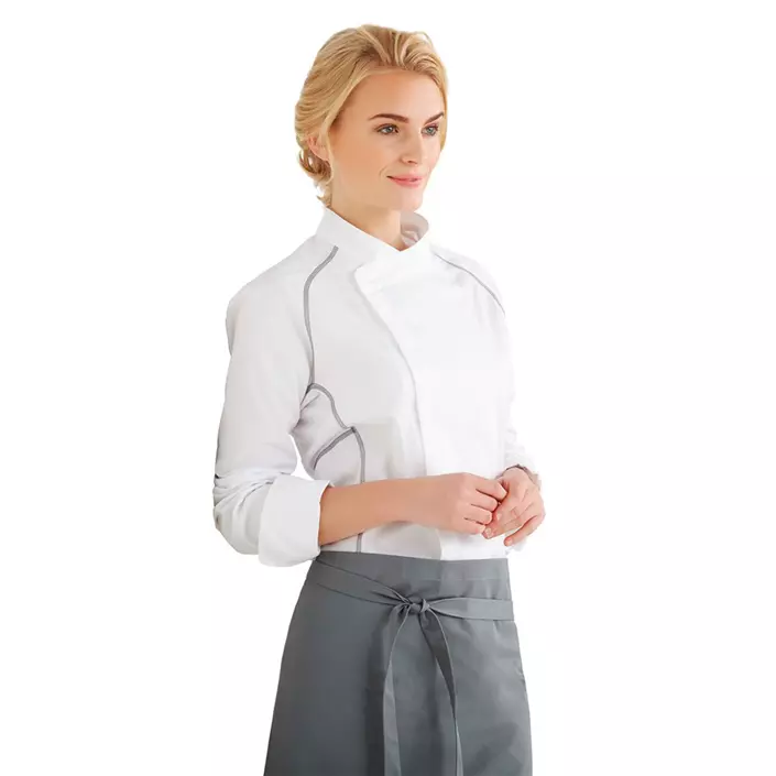 Kentaur unisex chef-/serving jacket, White/Light Grey, large image number 1