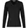 ID women's pullover with merino wool, Black, Black, swatch