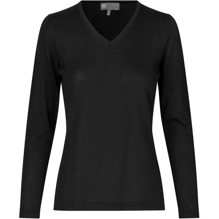 ID women's pullover with merino wool, Black, large image number 0