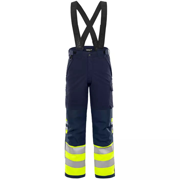 Fristads vinterbyxa 2681 GLPS, Varsel yellow/marinblå, large image number 0