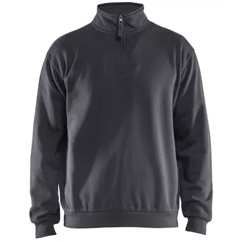 Blåkläder sweatshirt half zip, Mellemgrå