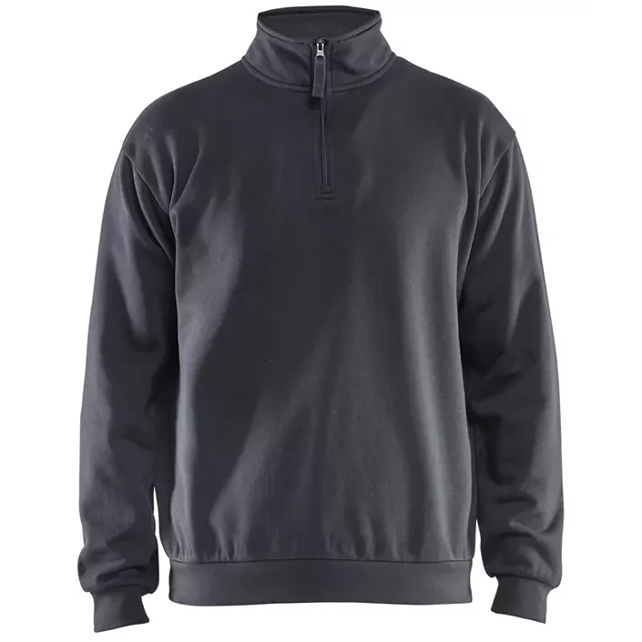 Blåkläder sweatshirt half zip, Mellangrå, large image number 0